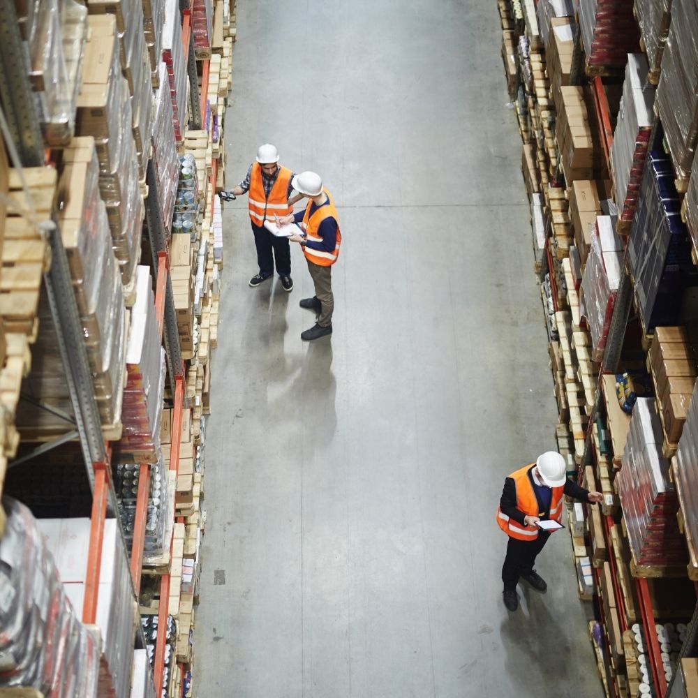 Warehouse Workers Stocktaking